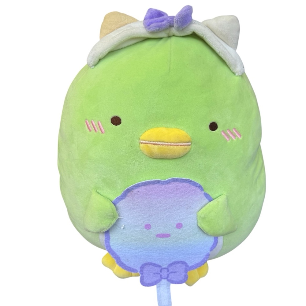 San-X Sumikko Gurashi Green Cotton Candy Penguin Kawaii Cat Large Plush Plushie